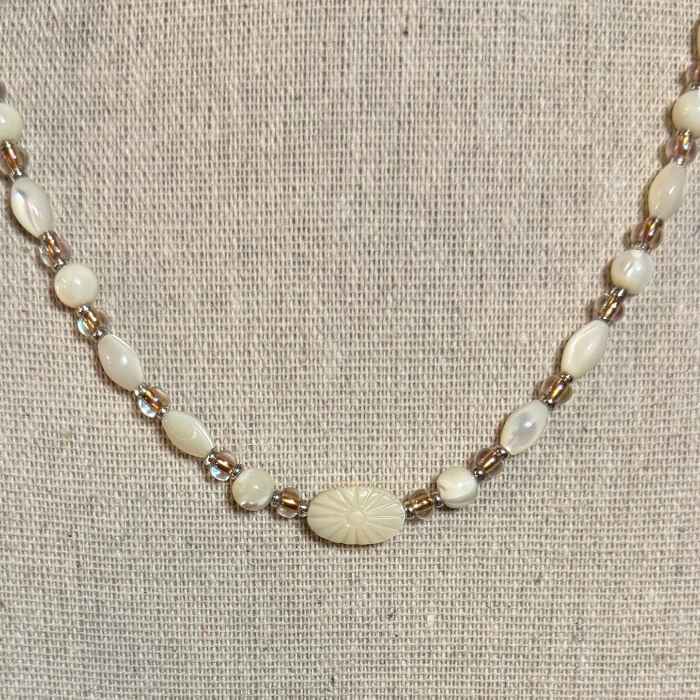 Mother of Pearl Beaded Necklace