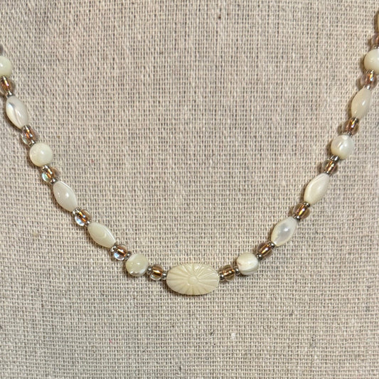 Mother of Pearl Beaded Necklace